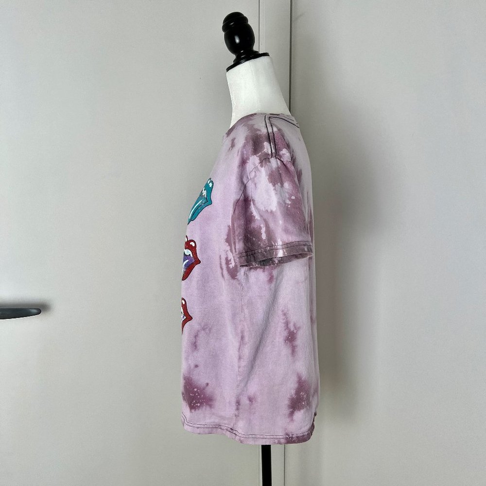 ✨Upcycled | Rolling Stones Graphic T Shirt | Large | Purple - Picture 8 of 9